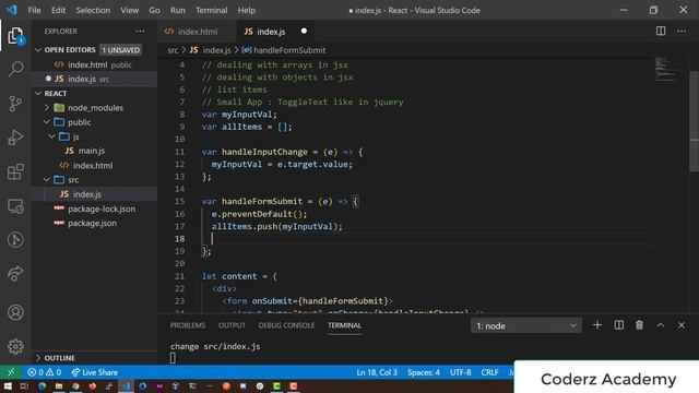 ( دورة كاملة لتدريبك لسوق العمل فى مجال الويب ) React Tutorial#3 - Forms - Events - Examples смотреть онлайн
