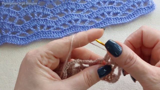 Şahane bir model ??tığ işi su dalgası modeli etol şal & fular modeli смотреть онлайн