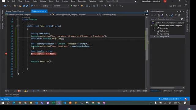 C# Hands On - Bool Data Type смотреть онлайн