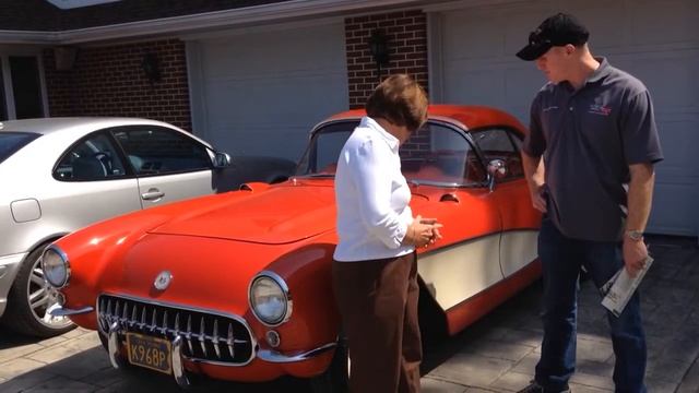 1956 Corvette owned by Chip Miller being sold at Fall Carli смотреть онлайн