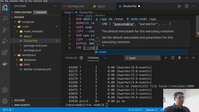 [Docker] - 6 - Servidor Node Express com Dockerfile - parte 2 смотреть онлайн