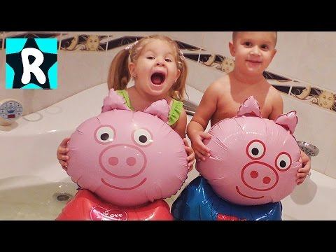 Свинка Пеппа Играем В ВАННОЙ Peppa Pig Видео для Детей и Малышей про Игрушки Свинка Пеппа смотреть онлайн