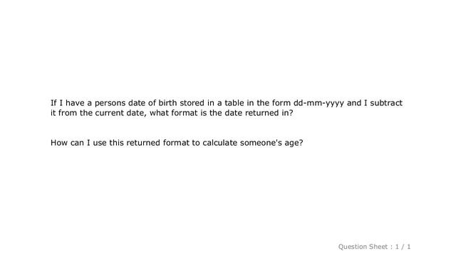 MySQL : Calculate Age in MySQL (InnoDb) смотреть онлайн
