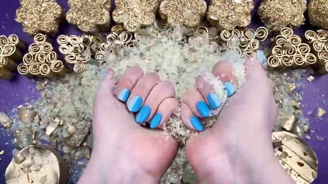 Gold soap set ⚜️ Crushing soap curls ⚜️ soap boxes ⚜️ soap balls ⚜️ Soap cubes ⚜️ Satisfying video⚜ смотреть онлайн