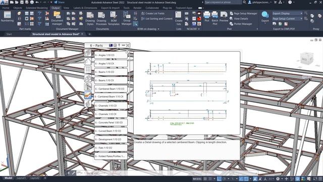 Autodesk Advance steel 2022 | What's new: improvements to drawing styles for Australia | Cadac Grou смотреть онлайн
