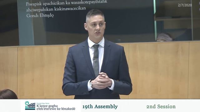 19th Assembly, 2nd Session, Day 3- Sahtúotʼı̨nę Yatį́ / North Slavey Interpretation смотреть онлайн