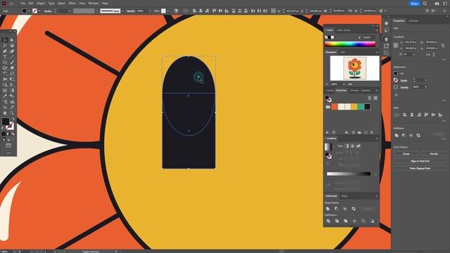 HOW TO DRAW A GROOVY FLOWER IN ADOBE ILLUSTRATOR смотреть онлайн