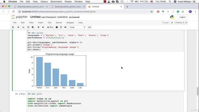 Python + Data Science : Practical Guide (4 Bar Plots and standard deviation) смотреть онлайн