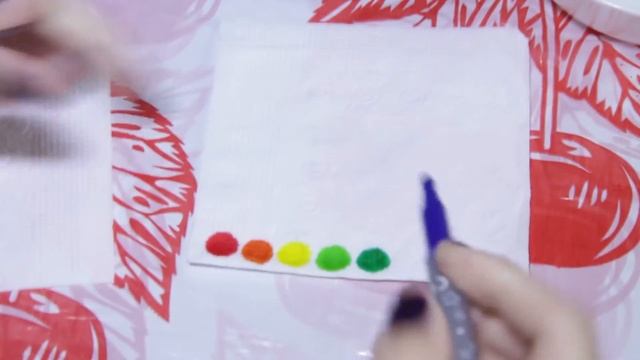 Как сделать радугу на бумажной салфетке Занятия с ребенком смотреть онлайн