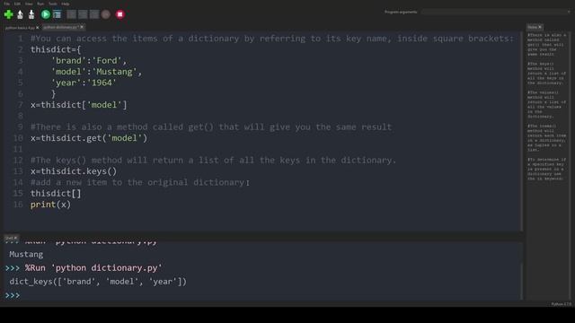 Python Basics 38 # Access the Items of a Dictionary смотреть онлайн