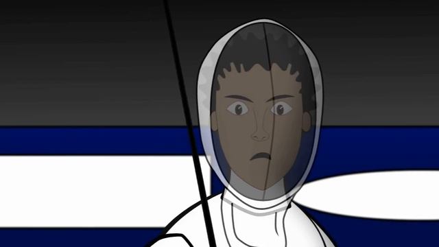 Animated Passato Sotto Fencing Move смотреть онлайн