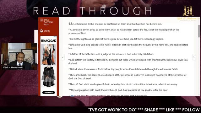 “Read Thru The Bible w/Bishop Hankerson” Day 145 (Psalm 63-69) #Bible #COGIC #IveGotWorkToDo смотреть онлайн