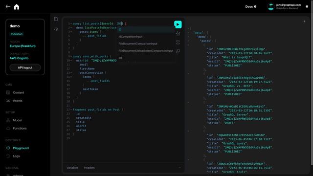 graphapi® - Composing and running GraphQL queries in the playground - fragments, aliases, paginatio смотреть онлайн