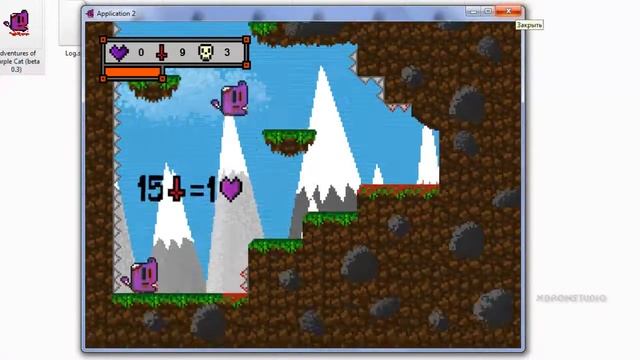 Обзор игры пользователя.Приключение фиолетового кота.Обзор № 3 смотреть онлайн