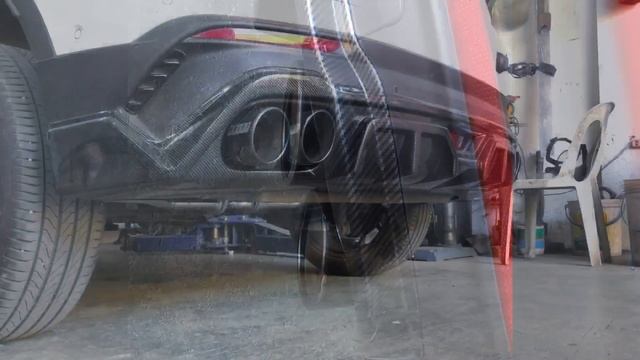 Catback exhaust system on a Geely Coolray смотреть онлайн