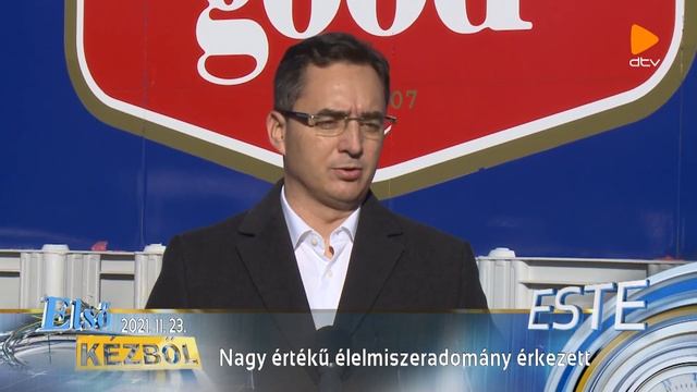 Nagy értékű élelmiszer Adomány érkezett