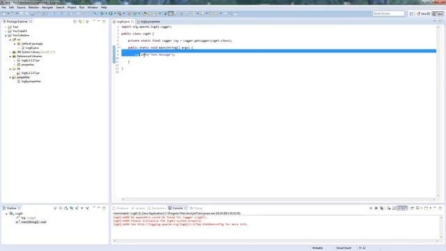 Advanced Java Tutorial #4 - Logging using log4j смотреть онлайн