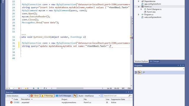 How to update data in mysql Data server using C# смотреть онлайн