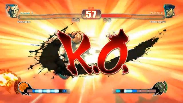 Street Fighter IV - M. Bison (DJ) Vs. Sagat (ShiningBee) смотреть онлайн