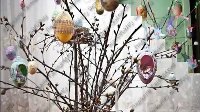 Оригинальные поделки - пасхальное дерево