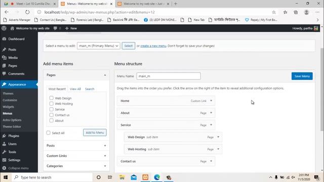 How To Make Navigation Menu In Wordpress - Wordpress Theme Customization Bangla Tutorial смотреть онлайн