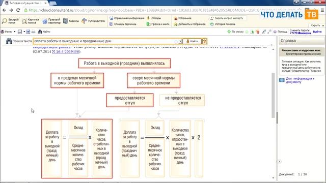 Как оплатить работу в нерабочий праздничный день? смотреть онлайн