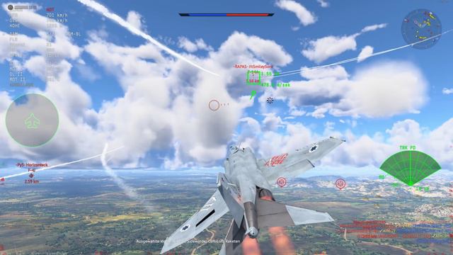 War Thunder - F4E Kurnass 2000 - AIM-9L out of nowhere смотреть онлайн