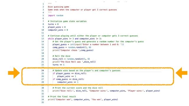 Python Code 5 Two Player Dice roll Guessing смотреть онлайн