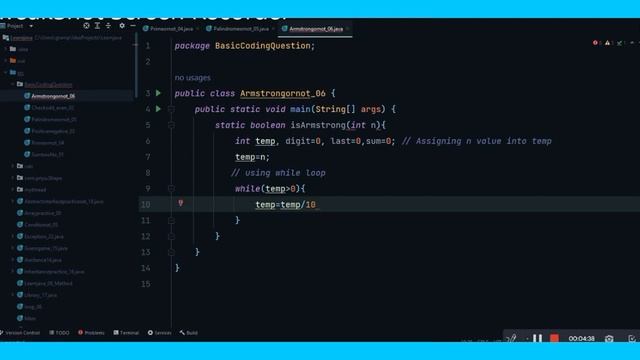 check whether the given number is Armstrong or not in java with notes смотреть онлайн