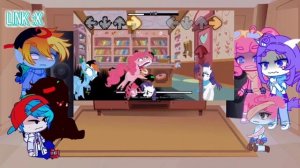 FNF Mod Characters Reacts FNF MLP: Darkness is Magic // Pibby in My Little Pony + cutscene