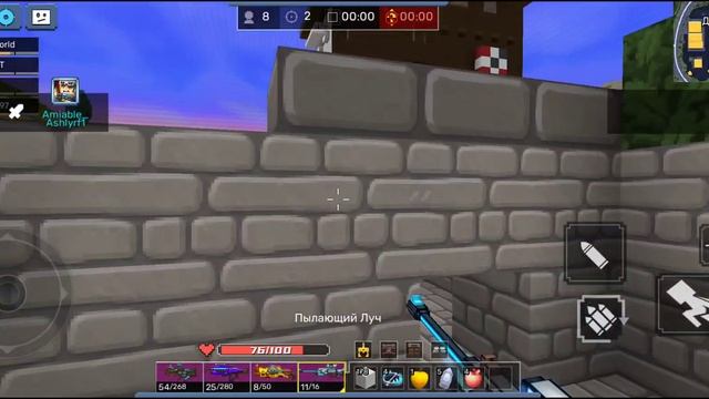 только снайперская винтовка и без прицела челлендж в bullets fly (blockman go adventures) смотреть онлайн