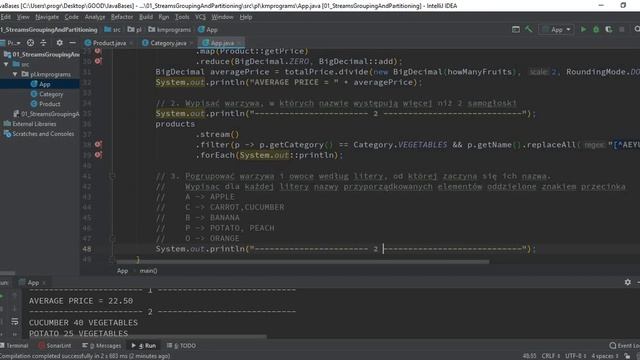 Java - 3 - Grupowanie oraz partycjonowanie смотреть онлайн