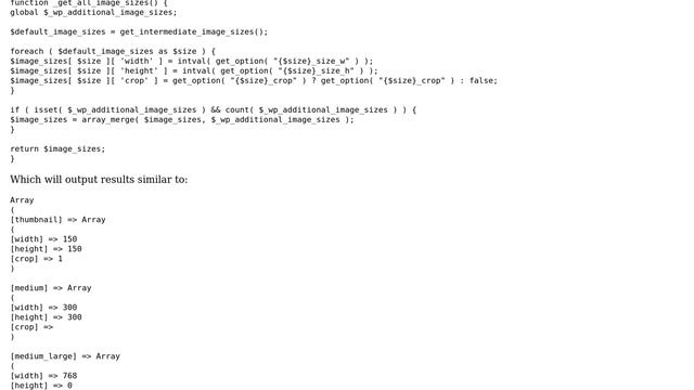 Wordpress: How to get a list of all the possible thumbnail sizes set within a theme? смотреть онлайн