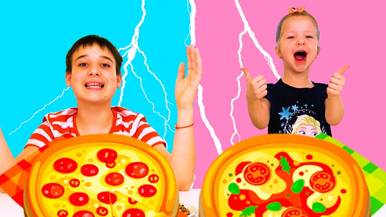 Телепатия пицца челлендж для детей! Угадай если сможешь! смотреть онлайн