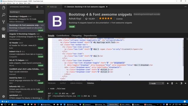 Bài 55 Mở đầu về form trong Node js Cài đặt Bootstrap 4 смотреть онлайн
