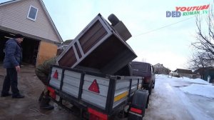 Поехали покупать телегу для мотоблока.