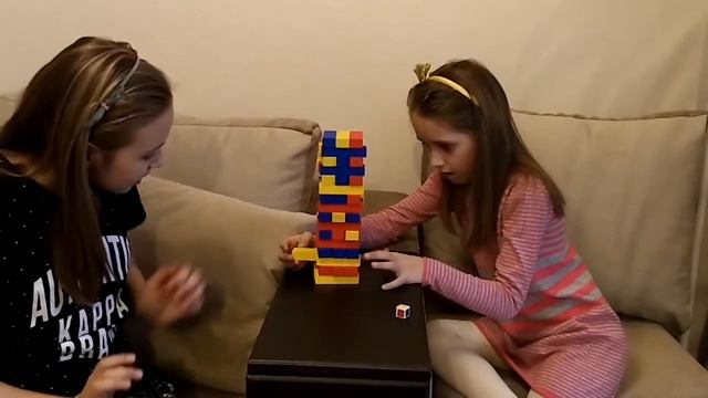 Дженга - Супер ЧЕЛЛЕНДЖ Разноцветная Башня JENGA ЧЕЛЛЕНДЖ в наказание проигравший ест ЛИМОН!! смотреть онлайн