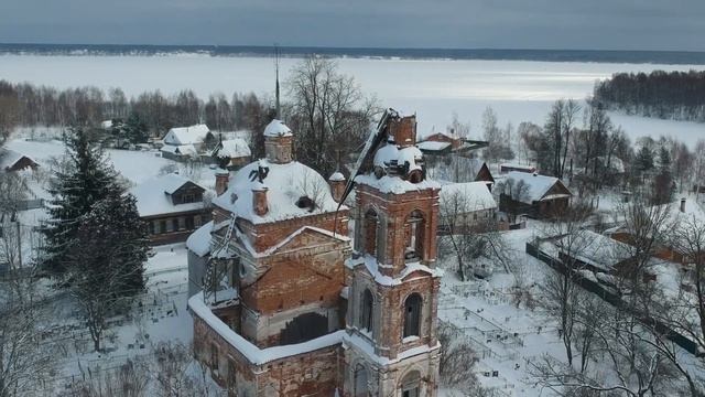 Разрушенный храм в Котово (Углич) смотреть онлайн