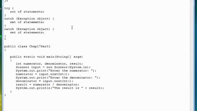 01- Try Catch Statement- Java File Processing смотреть онлайн
