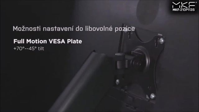MKF-21DP113S držák na monitor, VESA 75×75 a 100×100, Nosnost 2 až 9 kg смотреть онлайн