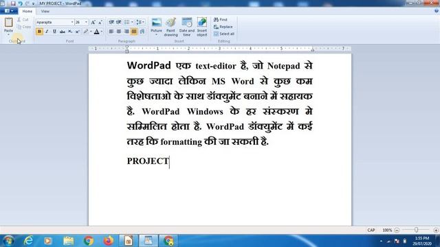 WORDPAD PART_01 FOR WINDOWS 7 & 10 IN HINDI, वर्डपैड सॉफ्टवेयर क्या होता है ? смотреть онлайн