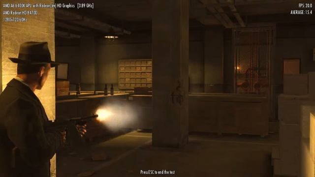 Mafia II Benchmark on AMD HD 8470D (AMD Richland A6-6400K) смотреть онлайн