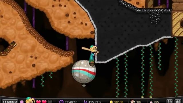 Papa Louie 3: When Sundaes Attack 100% Walkthrough - Level 8: Cookie Cavern - 6/6 Warp Keys смотреть онлайн