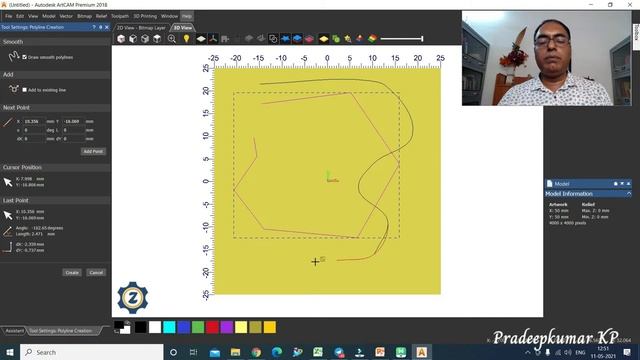 1.2 Rectangle, Circle, Polyline, Ellipse, Polygon and Star commands in ArtCAM 2018 / Now, Carveco смотреть онлайн