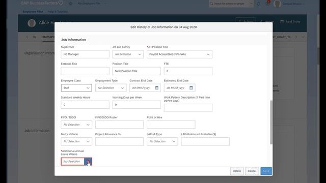 OnSave business rule on the Job Information Model-SAP SuccessFactors Employee Central смотреть онлайн