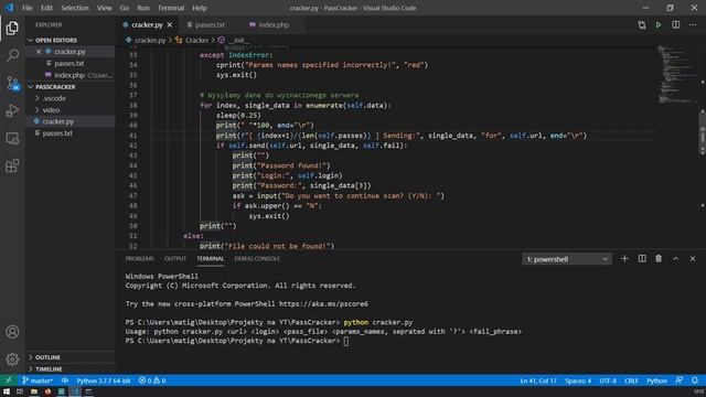[3/3] Łamanie haseł w Python - Kolory i test programu смотреть онлайн
