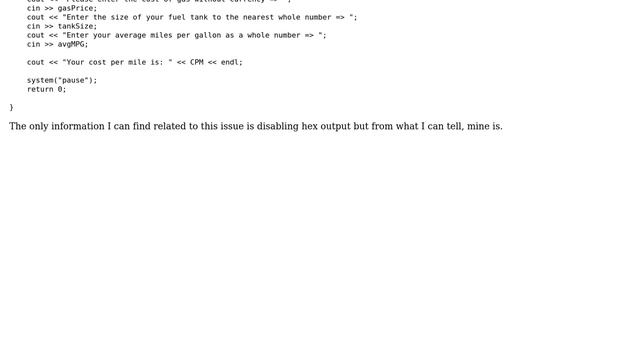 Visual Studio 2017 Outputting in Hex смотреть онлайн