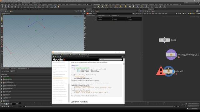 Python viewer states in Houdini - createViewerStateTemplate(), bindHandleStatic, hotkeys tutorial смотреть онлайн