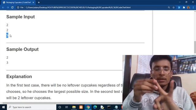 Packaging Cupcakes | CodeChef Beginners Problems | Python смотреть онлайн