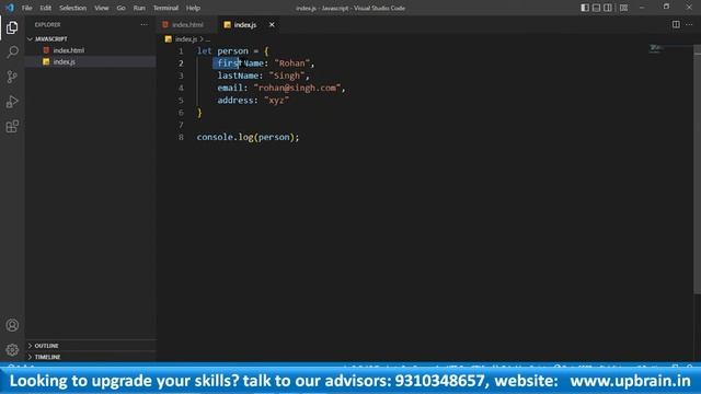 Objects in JavaScript | JavaScript tutorial | Video #5 смотреть онлайн